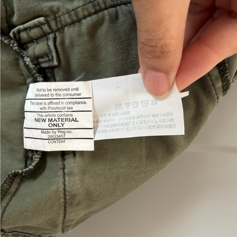VTG Hollister Utility Jacket SM Drab Green Military Y2K Camp Festival Streetwear - Picture 12 of 12